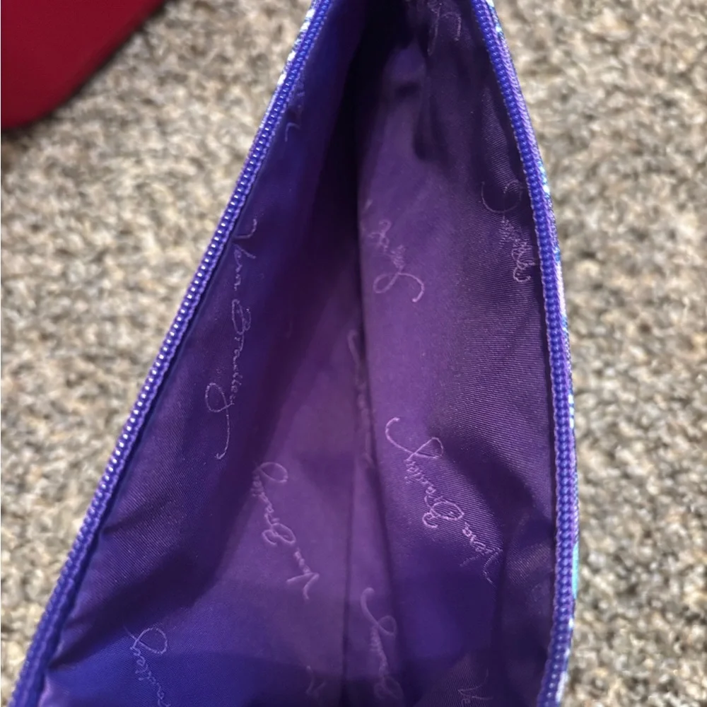 Purple and Blue Patterned Pouch